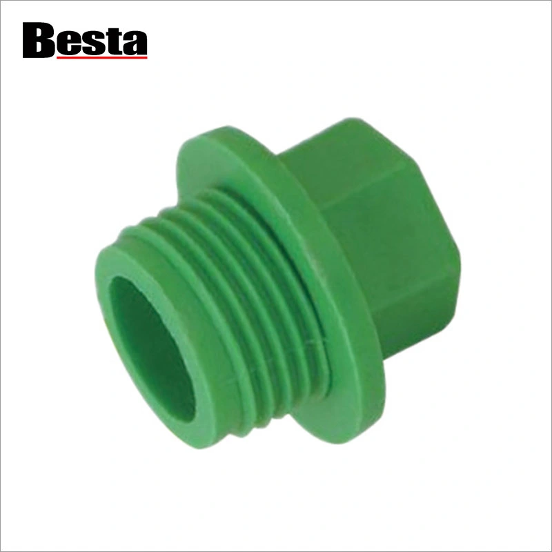 PPR Plastic Fitting Thread Plug - yivli tıxacların tətbiqi